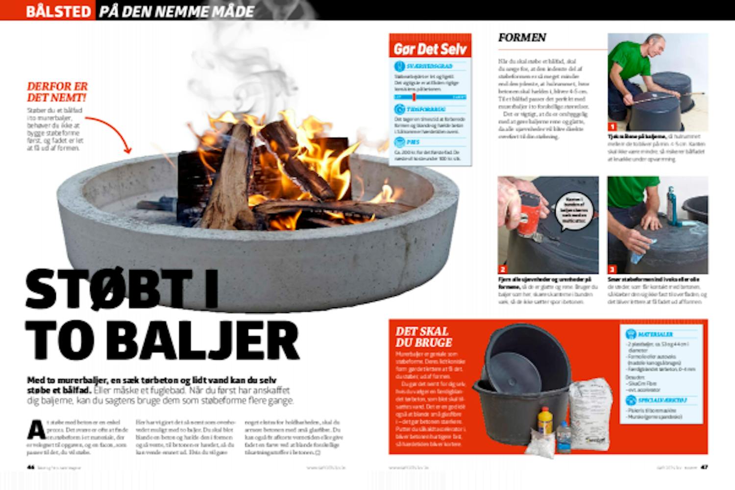 Lap huller i beton | bålfad beton Lap huller i beton | bålfad beton